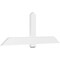Ekena Millwork Eugene Architectural Grade PVC Gable Bracket, 72"W x 27"H x 2"D x 6"F, 9/12 Pitch GBP072X27X0206EUG00 - alternate 1